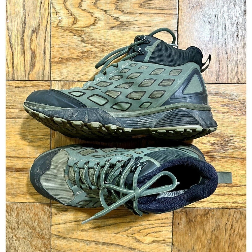 The North Face Men’s Olive Green Endurus Hiking Boots W/ Vibram Soles Size 10